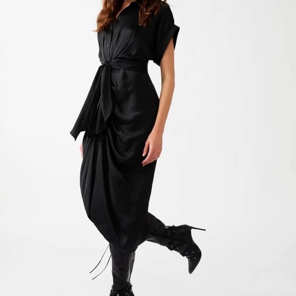 Steve Madden TORI DRESS BLACK-Size 6 - Picture 2 of 11